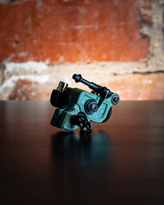 Dan Kubin Sidewinder 46er - Verdigris + Black | RCA & Clip Cord